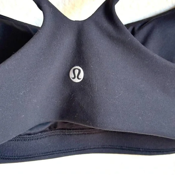 Lululemon Wunder Train Strappy Racer Bra Black Size 6 - Picture 4 of 8